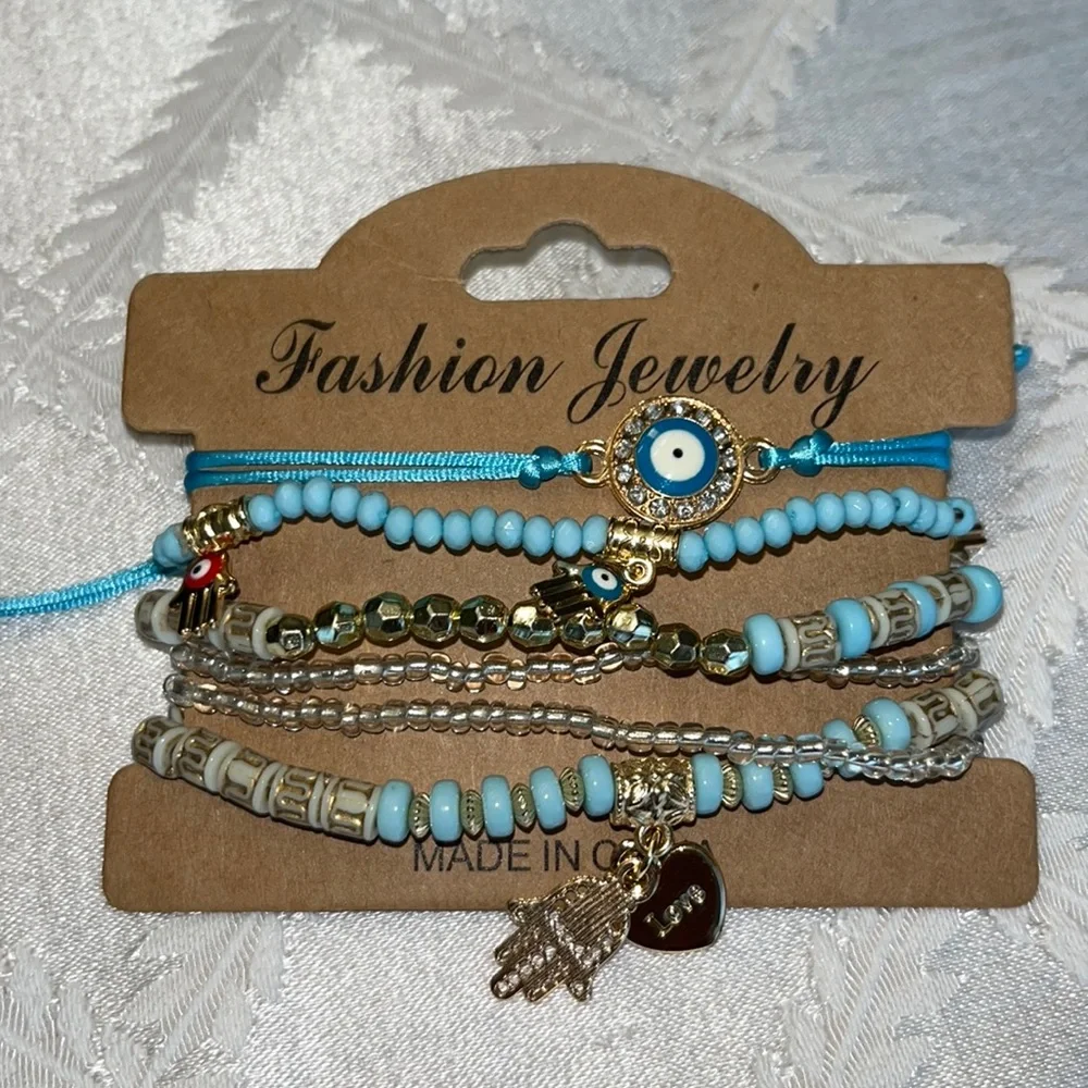 New Boho stackable stretch bracelets. (6) - Picture 1 of 2